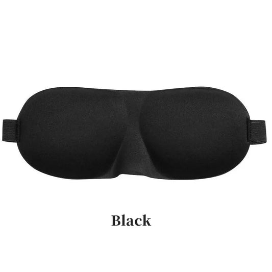 3D Contoured Sleep Eye Mask - Men & Women Light Blocking Concave Blindfold for Deep Sleep Night Vision