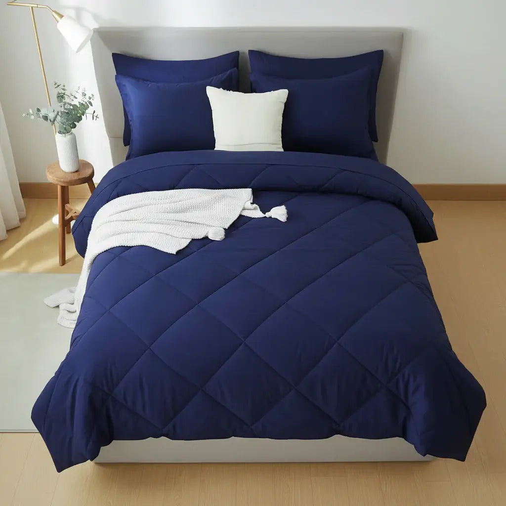Microfiber Comforter Set with Sheets Pillowcases & Pillow Shams