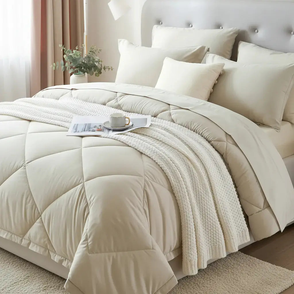 Microfiber Comforter Set with Sheets Pillowcases & Pillow Shams