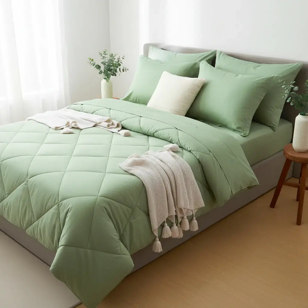 Microfiber Comforter Set with Sheets Pillowcases & Pillow Shams
