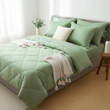 Microfiber Comforter Set with Sheets Pillowcases & Pillow Shams