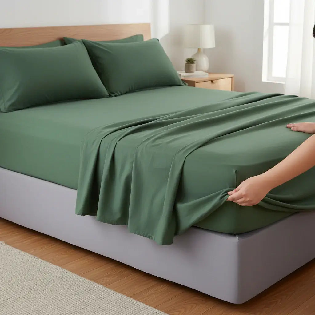 Microfiber Comforter Set with Sheets Pillowcases & Pillow Shams