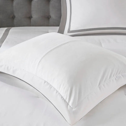 Grey Full Queen Comforter and Quilt Set