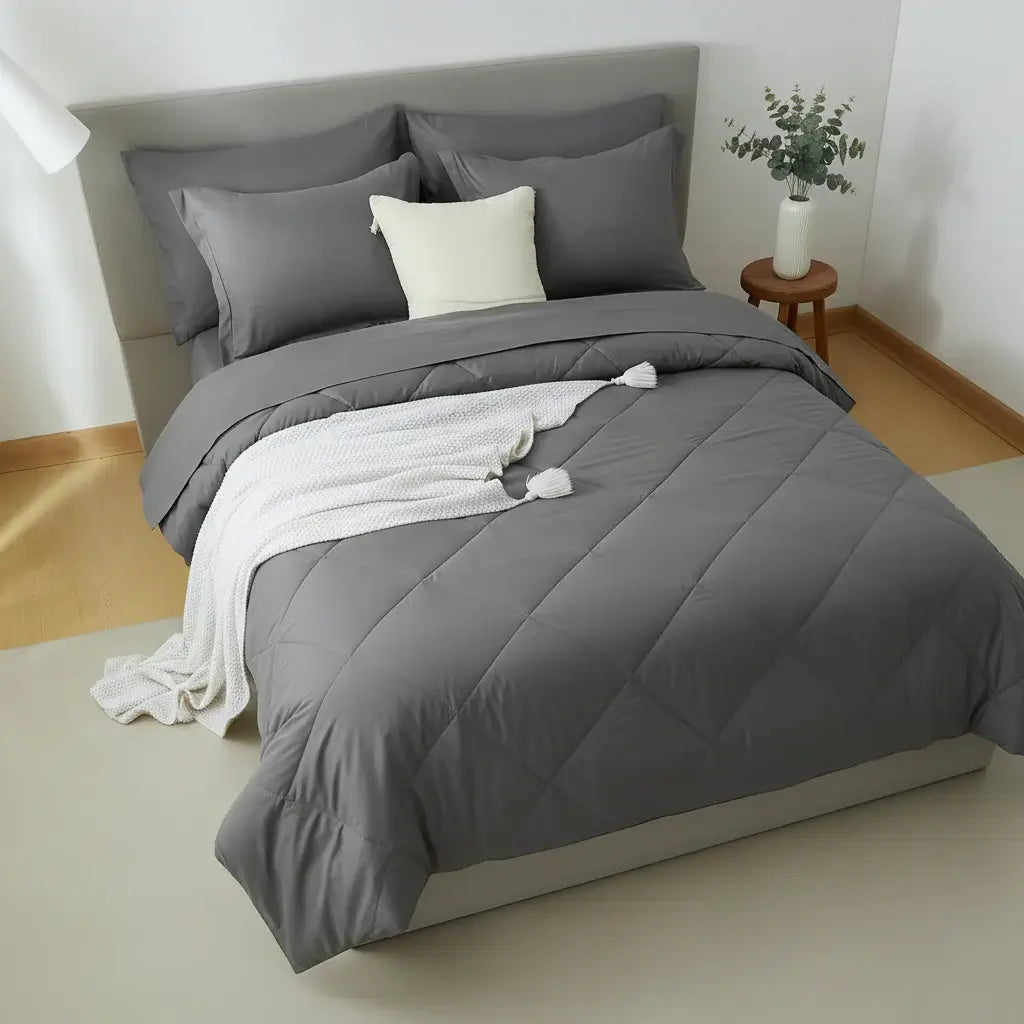 Microfiber Comforter Set with Sheets Pillowcases & Pillow Shams