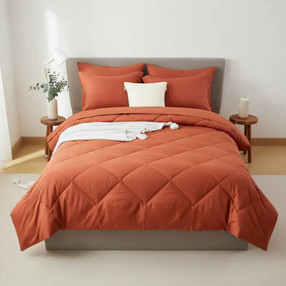 Microfiber Comforter Set with Sheets Pillowcases & Pillow Shams