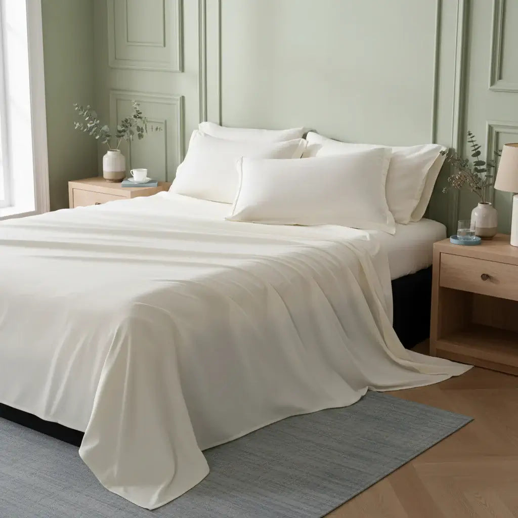 Queen 7 Piece Comforter Set, Stylish Solid Geometry Comforter & Sheet