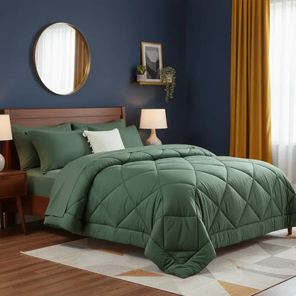 Microfiber Comforter Set with Sheets Pillowcases & Pillow Shams